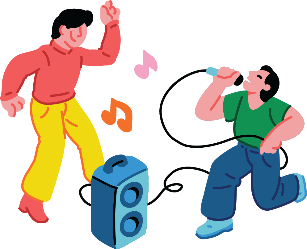 ilustrasi karaoke
